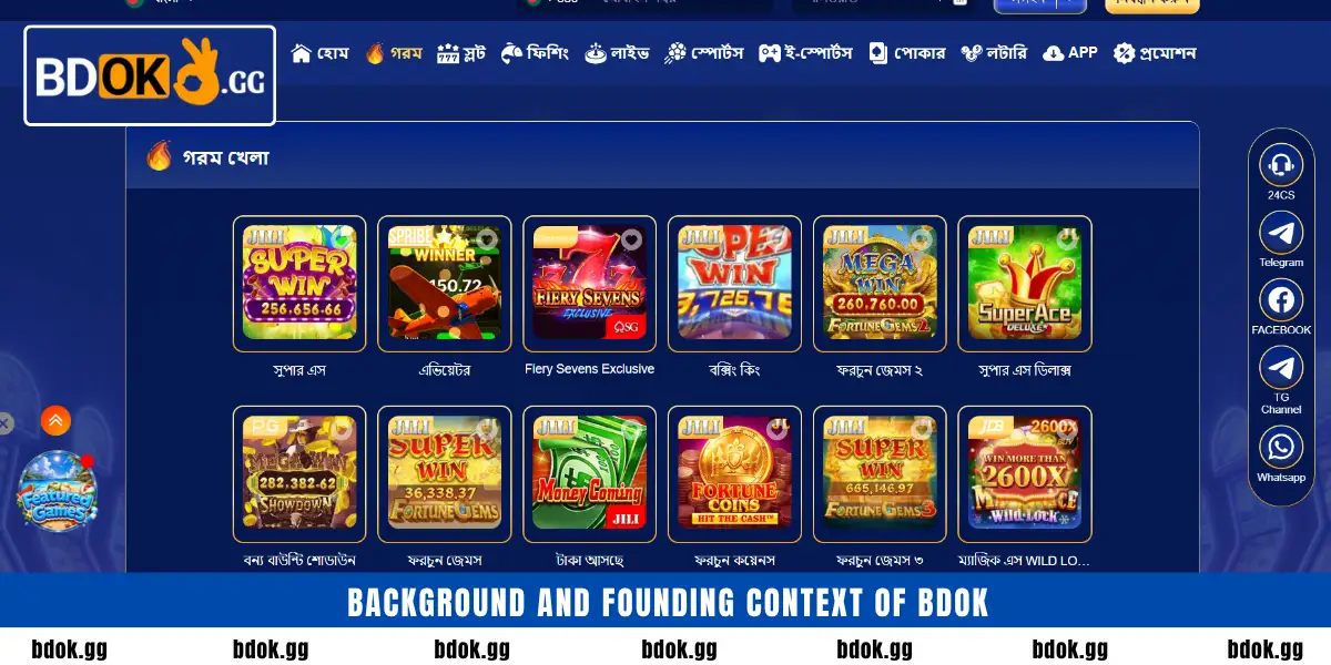 Background and founding context of BDOK