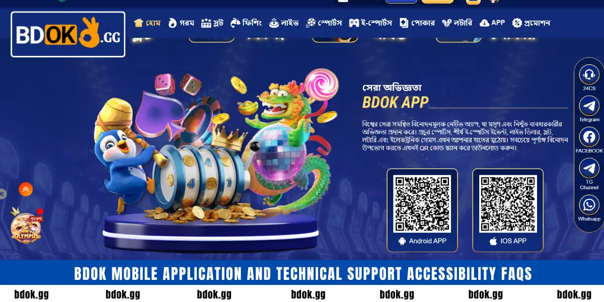BDOK Mobile application and technical support accessibility FAQs