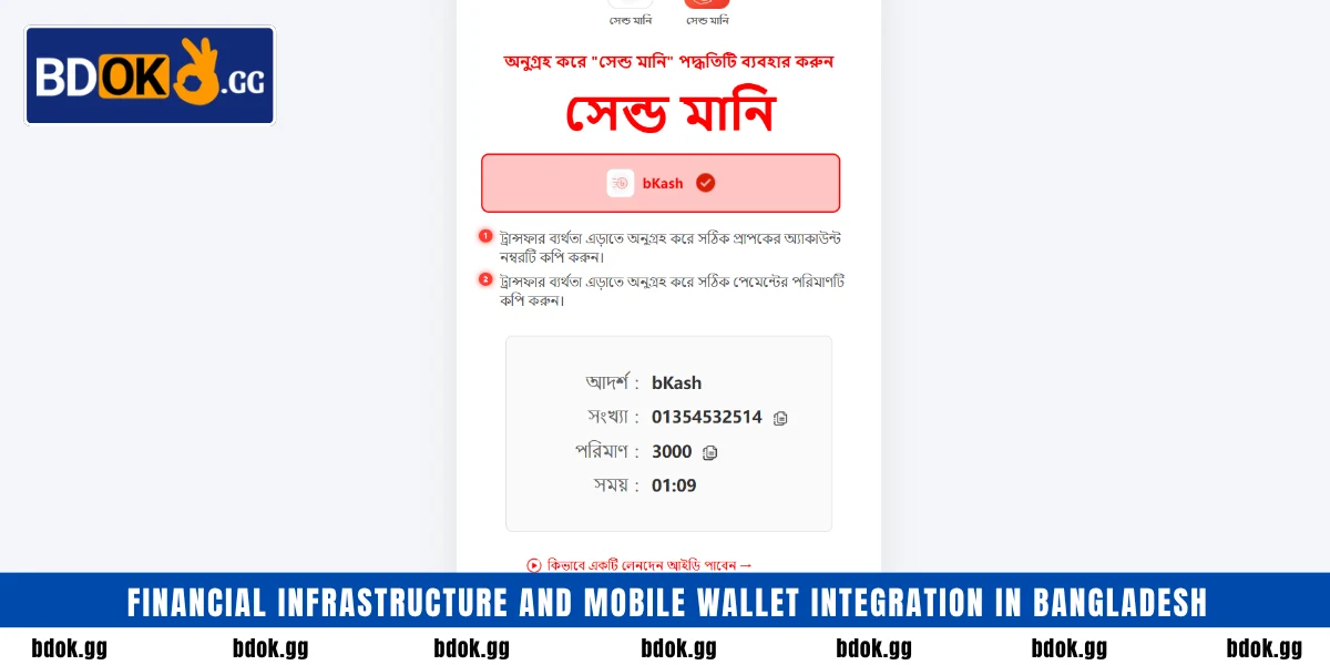 Financial infrastructure and mobile wallet integration in Bangladesh
