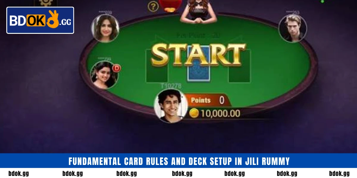 Fundamental card rules and deck setup in JILI Rummy
