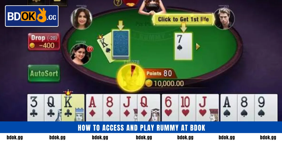 How to access and play Rummy at BDOK