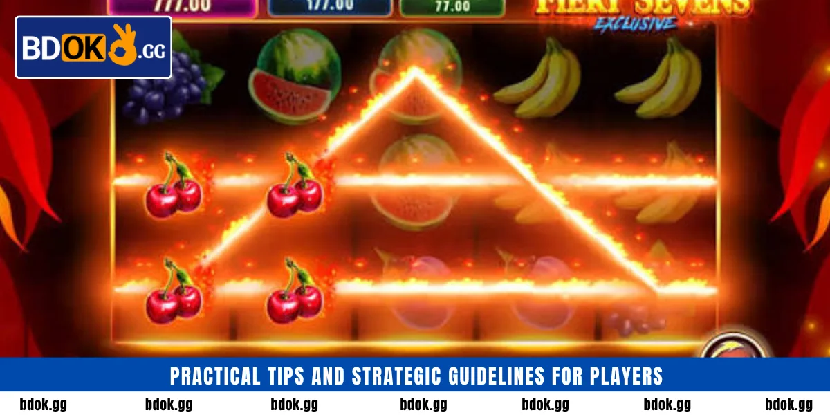 Practical tips and strategic guidelines for players